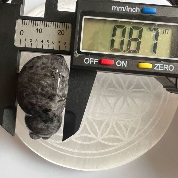 Larvikite Crystal Lady Bug Carving - Picture 13 of 15